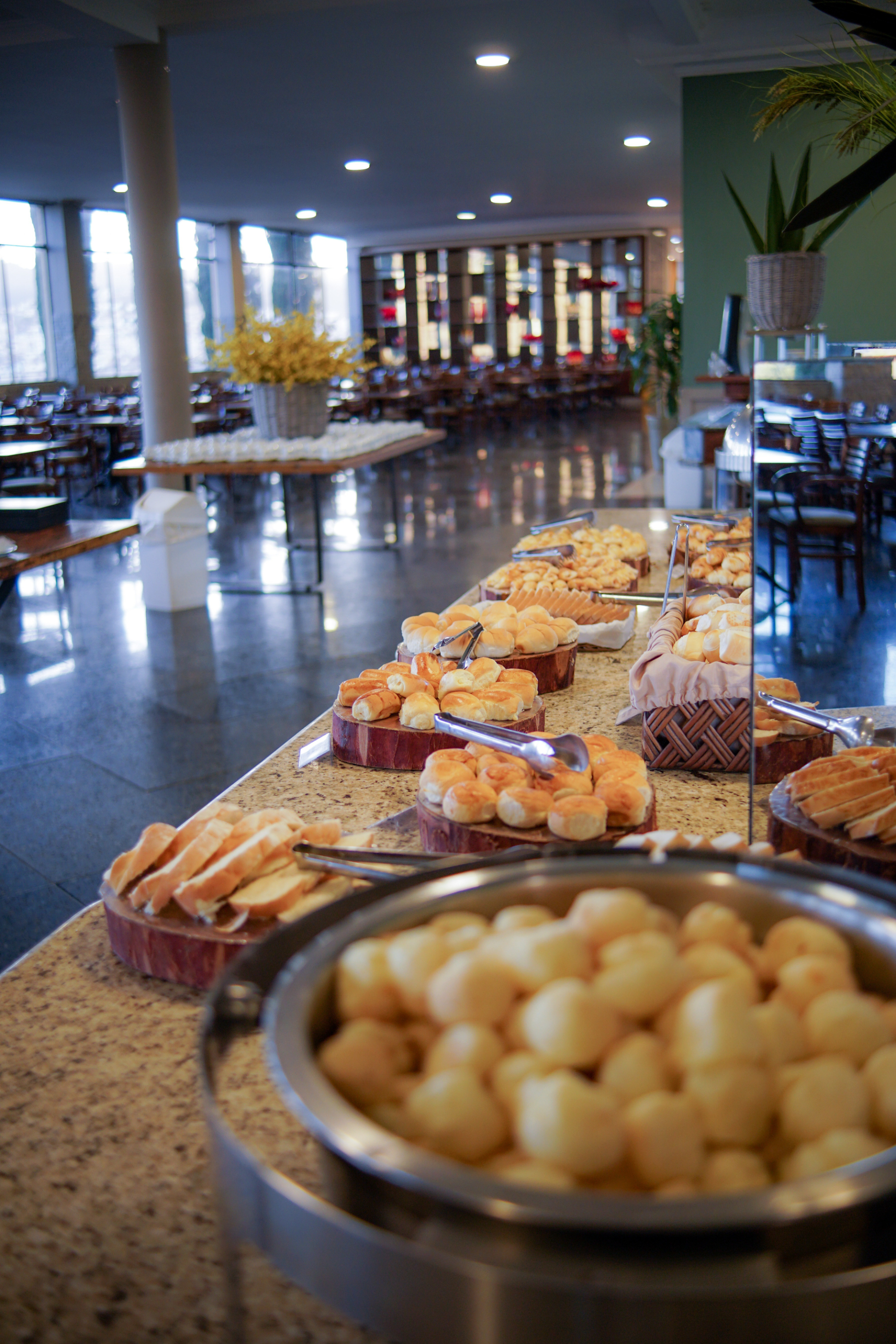 Buffet do restaurante do Golden Park