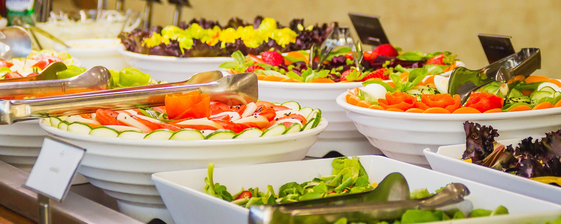 Buffet de saladas do Cassino Resort